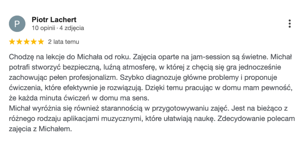 nauczyciel gitary warszawa